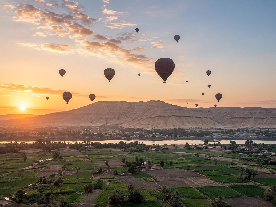 Hot Air Balloon over Luxor